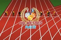 Sprint k cílové čáře v závodě na 100 metrů