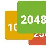 Barevné dlaždice s čísly 2048, 1024, 512 a 256 překrývající se navzájem