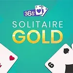 Karty s králem a dvojkou na zeleném pozadí s nápisem Solitaire Gold