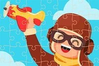 Puzzle s letadlem je zábavná online hra