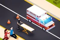 Simulátor sanitky je zábavná simulace z pohledu shora, kde řídíte sanitku