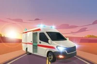 Zábavná 2D hra řízení na dálnici s překážkami a auty