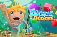 V Aqua Blocks tě přivítá roztomilý kluk v podvodním království
