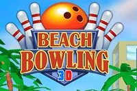 Hra pro otestování bowlingových schopností na letní pláži v krásném 3D