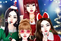 Pro fanoušky Black Pink je hra Black Pink Christmas Concert Dress Up ideální