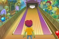 Pomozte zombíkovi srazit kuželky Bowlingu
