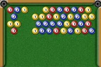 Bubble shooter hra s kulečníkovými koulemi