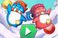 Pomozte tučňákům vystřelovat bubliny stejné barvy