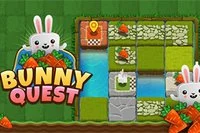 Posuňte dlaždice a vytvořte cestu králičkovi k cíli