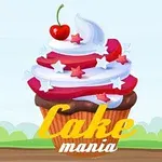 Barevný cupcake s krémem ozdobeným červenými a bílými hvězdami a třešní navrchu, za ním je modrá obloha a zelená krajina