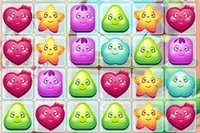 Roztomilé spojování sladkostí ve hře Cartoon Candy, kde skládáte 3 a