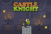 Castle Knight je hra na běhání a skákání, projdi překážkami v zámku,