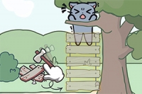Catch The Cat je vzrušující online hra s návykovou hratelností a zábavnou