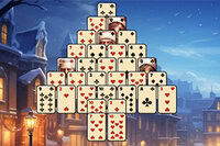 Užijte si vánoční výzvu v Pyramid Solitaire.