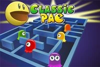 Klasický Pacman: sněz všechny žluté tečky a vyhni se duchům