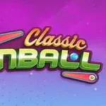 Název Classic Pinball na barevném pozadí s vyobrazením dvou pinballových páček