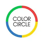 Barevný kruh rozdělený na čtyři části v zelené, červené, žluté a modré barvě s nápisem COLOR CIRCLE uprostřed