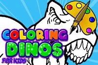 Omalovánky Dinosaurů pro Děti je malovací a kreslící hra pro děti