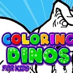 Dinosaurus s paletou a štětcem na modrém pozadí s barevným nápisem