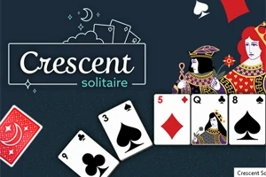 Ilustrace karet se symbolem srpku měsíce a postavami krále a dámy na temném pozadí