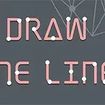 Text DRAW ONE LINE na tmavém pozadí s motivem propojených linek a bodů