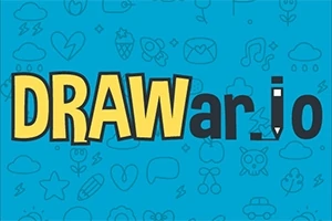Barevné logo s nápisem DRAWar
