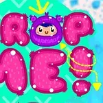 Barevný nápis Drop Me!