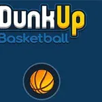 Logo se žlutým a oranžovým basketbalovým míčem na tmavě modrém pozadí