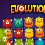 Barevné kreslené příšerky s jedním okem v různých barvách a tvarech pod nápisem EVOLUTION