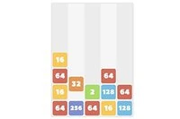 Vertikální verze oblíbené hry 2048 s herním mechanismem padajících