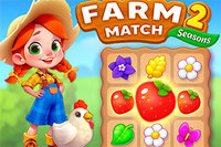 Puzzle hra s farmářskou tematikou, kde spojujete dlaždice a sbíráte úrodu