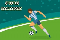 Fotbalová hra s penaltami s opravdovými hvězdami, nabízí single a