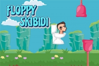 V náročné arkádové hře Floppy Skibidi ovládáte létající toaletu