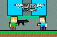 Hra Friends Battle Gunwars je zábavná plošinovka pro dva hráče