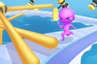 Zábavná hra Fun Race 3D, kde závodíte s ostatními postavami