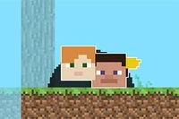 Zábavná hra pro 2 hráče ve světě voxelů