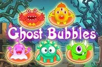 Odstraň všechny duchy v této halloweenské bublinové střílečce