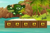 Pomozte Green Ninjovi doběhnout do cíle