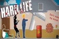 Ovládej panáčka a přežij nebezpečí, pasti a překážky hry Hard Life