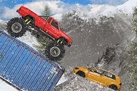 Hrajte hru Hard Wheels Winter zdarma s monster truckem