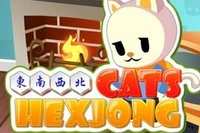 Barevná mahjong hra s hex dlaždicemi