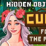 Ilustrace ukazuje usměvavou ženu s květinovým věncem ve vlasech na pozadí lesa, s textem Cure for the Prince nahoře