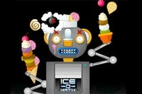Pomozte robotovi nabírat a servírovat dobroty v zmrzlinovém stánku