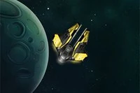 Ovládáš vesmírnou loď, která umožňuje skákat mezi planetami