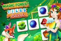 Kouzelný les plný tajemství na vás čeká v Magic Forest Tiles Puzzle