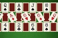 Uvolňující karetní hra Solitaire inspirovaná Mahjongem