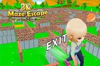 Maze Escape 3D je online úniková hra pro kluky s tématem bludiště