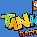 Barevně stylizovaný název Tank Battle s vlajkou a nápisem Micro