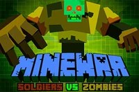 Užijte si zábavnou hru epických bitev MineWar Soldiers vs Zombies!