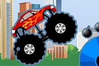 Monster Truck Destroyer je plošinovka s monster truckem